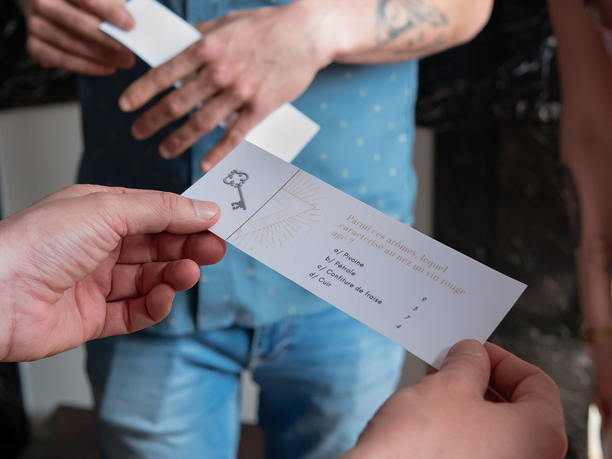 Énigme à résoudre pendant l'escape game organisé par Ready-Steady