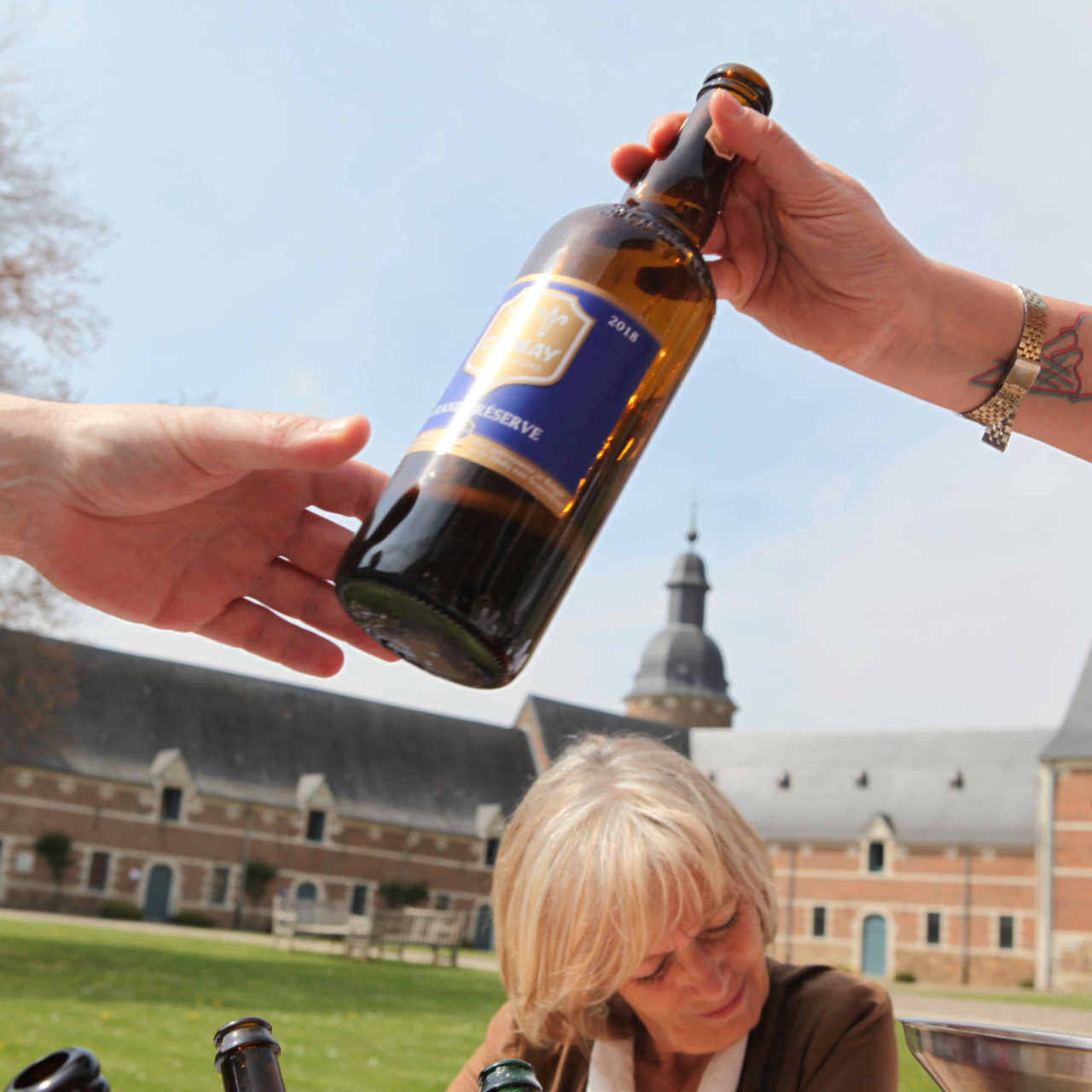 Dégustation de Chimay durant l'animation Beer Academy