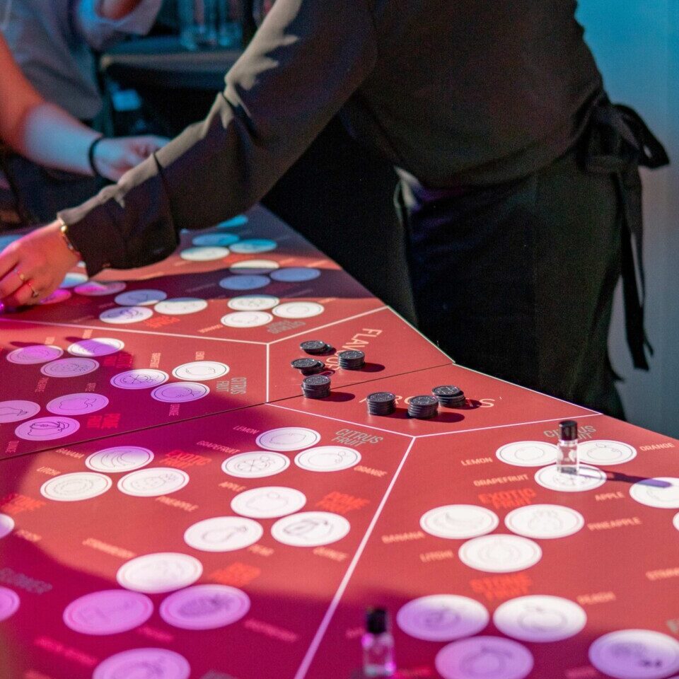 Table de l'animation casino de Ready Steady lors d'une soirée d'entreprise