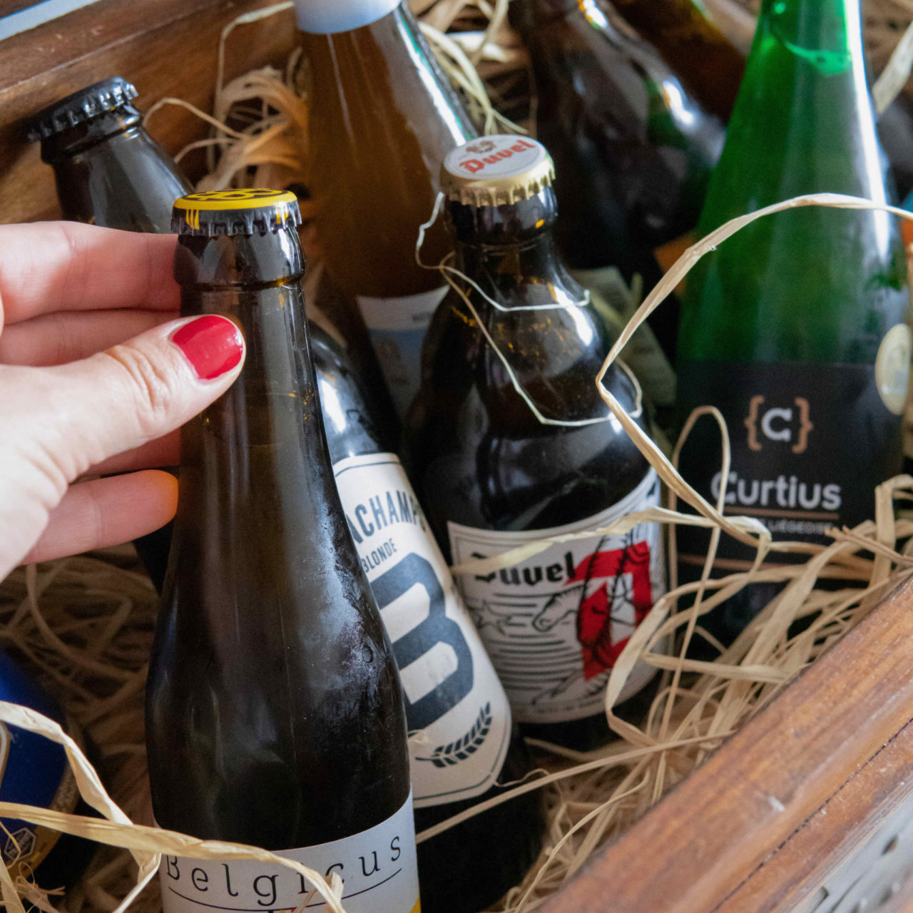 Coffret dégustation de bières pour les participants de l'animation Beer Tasting