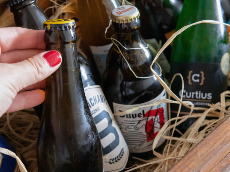 Coffret dégustation de bières pour les participants de l'animation Beer Tasting